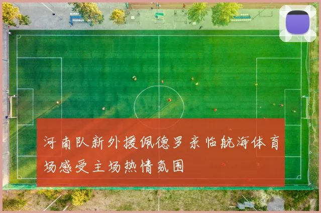 河南队新外援佩德罗亲临航海体育场感受主场热情氛围